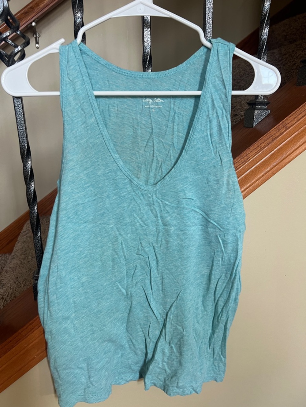 J. Crew Teal Scoop Neck Tank Top